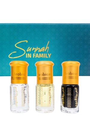 Sunnah In Family Attar (Royal Rose, Al Rawda, Musk al Kaaba) – 9 ml